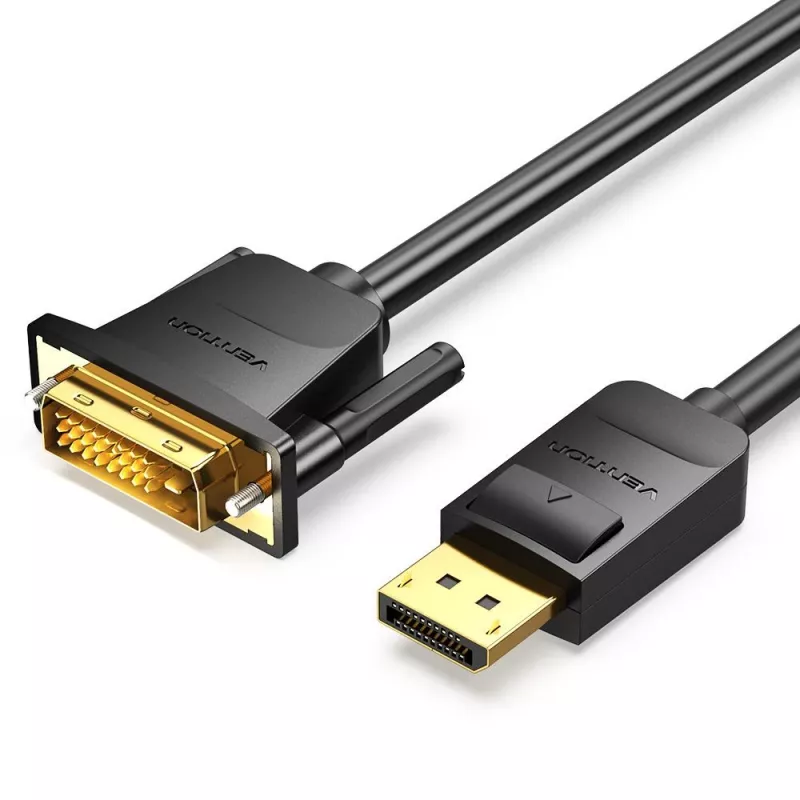 VENTION DisplayPort auf DVI Kabel 1m Schwarz HAFBF