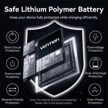 VENTION FKHH0 Kabellose Powerbank 10000mAh 35W PD/QC Grau