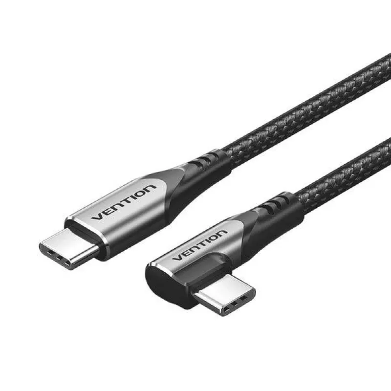 VENTION TRAHF USB-C auf USB-C Kabel 1m Grau 10Gbps 100W PD 4K Video