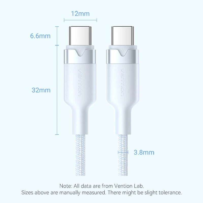 VENTION TRDBF USB-C auf USB-C Kabel 1m Schwarz