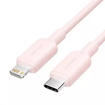 VENTION USB-C auf Lightning Kabel 1m Pink LAKPF - 20W PD Schnellladung & 480Mbps Datensynchronisation