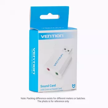 VENTION VAB-S13 USB 2.0 Soundkarte mit 2-Port-Hub