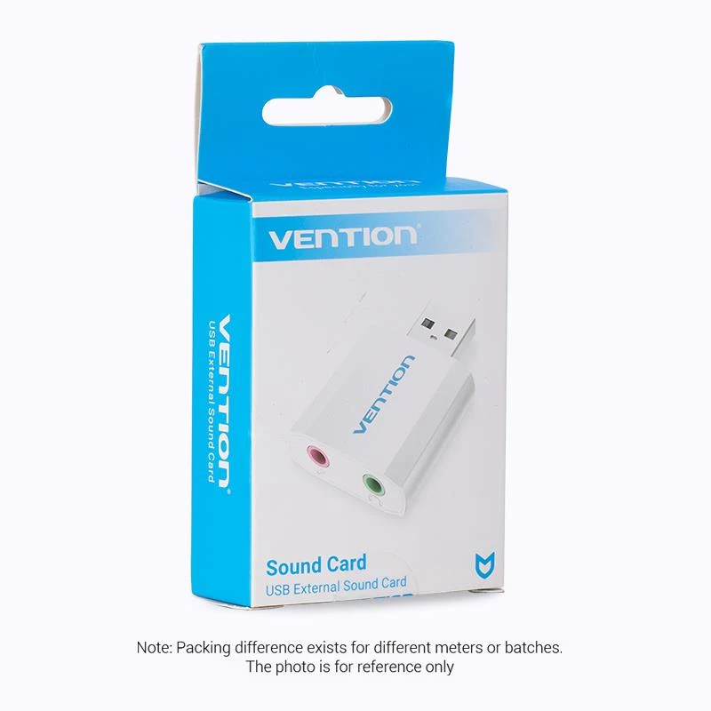 VENTION VAB-S13 USB 2.0 Soundkarte mit 2-Port-Hub