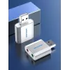 VENTION VAB-S13 USB 2.0 Soundkarte mit 2-Port-Hub
