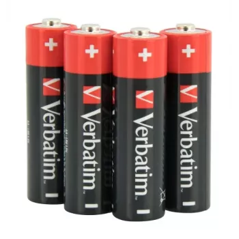 Verbatim 49501 Alkaline Batteries AA LR6 (4 Stk./Pack)