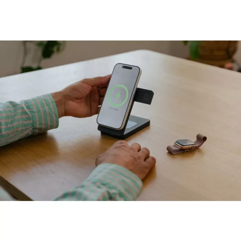 Verbatim Charge 'n' Go Qi2 Power Bank 10000 mAh, Magnetic Mount, Grau