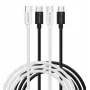 Verbatim Essentials USB 2.0 USB-C auf USB-C Kabel 2er-Pack, 1 m, Schwarz