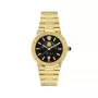 VERSACE V-Chrono Herrenuhr VE7G00323 38mm schwarzes Zifferblatt Lederarmband