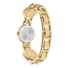 Versace V-Circle Damen Schweizer Quarz Uhr 26mm schwarzes Zifferblatt Lederarmband VE3C00422