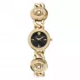 Versace V-Circle Damen Schweizer Quarz Uhr 26mm schwarzes Zifferblatt Lederarmband VE3C00422