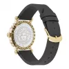 Versace V-Circle Damen Swiss-Quartz-Uhr VE6D00223 40mm schwarzes Zifferblatt Lederarmband
