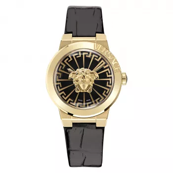 VERSACE V-Motif Damen Swiss-Quarz-Armbanduhr VE3F00222 38mm Silber Edelstahl
