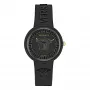 Versace V-Motif Damen Schweizer Quarz Uhr VE6G00223 39mm Schwarzes Zifferblatt Lederarmband