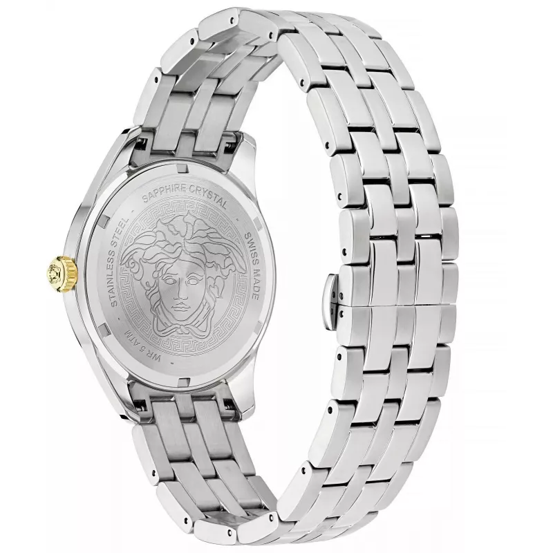 VERSACE V-Race Herrenuhr VE7C00523 41mm Edelstahl Chronograph