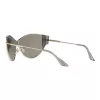 VERSACE VE2239-12526G Damen-Sonnenbrille Gold Gestell Grau Spiegelglas 147mm