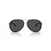 VERSACE VE2260-100287 Unisex Sonnenbrille Gold Gestell Graue Gläser 60/16/140 mm