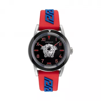 VERSACE VE2V00622 Herren Swiss-Quarz-Chronograph Uhr 43mm Edelstahl