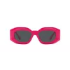 VERSACE VE4425U536787 Damen Cat-Eye-Sonnenbrille Havana Acetat Dunkelgrau Polyamid 54mm