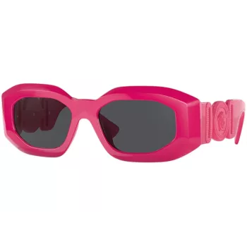 VERSACE VE4425U536787 Damen Cat-Eye-Sonnenbrille Havana Acetat Dunkelgrau Polyamid 54mm