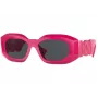 VERSACE VE4425U536787 Damen Cat-Eye-Sonnenbrille Havana Acetat Dunkelgrau Polyamid 54mm