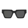 VERSACE VE4431F-GB187 Damen Katzenaugen-Sonnenbrille - Schwarzer Acetatrahmen, graue Polyamidgläser, UV400-Schutz, 50/22/145 mm