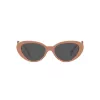 VERSACE VE4433U538387 Damen Cat-Eye-Sonnenbrille Havana 54mm
