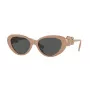 VERSACE VE4433U538387 Damen Cat-Eye-Sonnenbrille Havana 54mm