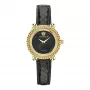 VERSACE Damenuhr VE6I00323 Quarzuhr 35mm Edelstahl Schwarzes Zifferblatt