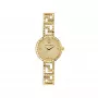 Versace Damenuhr VE7A00323 28mm Schweizer Quarz Uhr mit weißem Zifferblatt und schwarzem Lederarmband