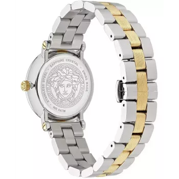 Versace Damenuhr VE7F00423 Quarz 35mm Weißes Leder