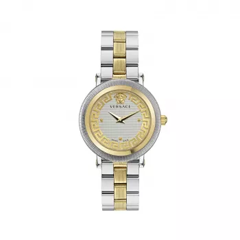Versace Damenuhr VE7F00423 Quarz 35mm Weißes Leder