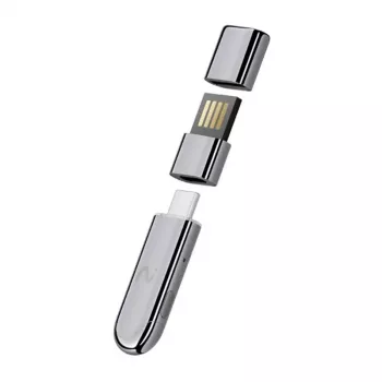 VIAIM Notekit AI Recording Dongle XFVI-D02 (Grau) – KI-Sprachrekorder mit 32 GB Speicher, Dual-MEMS-Mikrofonen, Bluetooth 5.0, USB-C