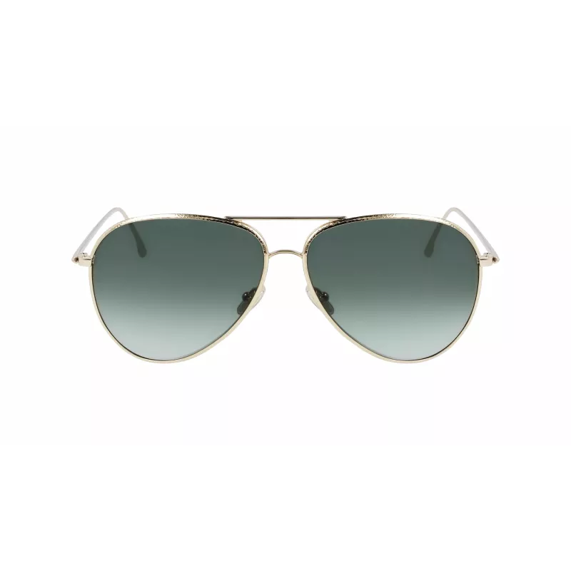 Victoria Beckham VB203S-713 Cat Eye Sonnenbrille Gold Braun Verlauf 62mm