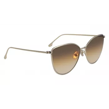 Victoria Beckham VB209S-708 Damen Cat-Eye-Sonnenbrille Havana/Gold 59mm