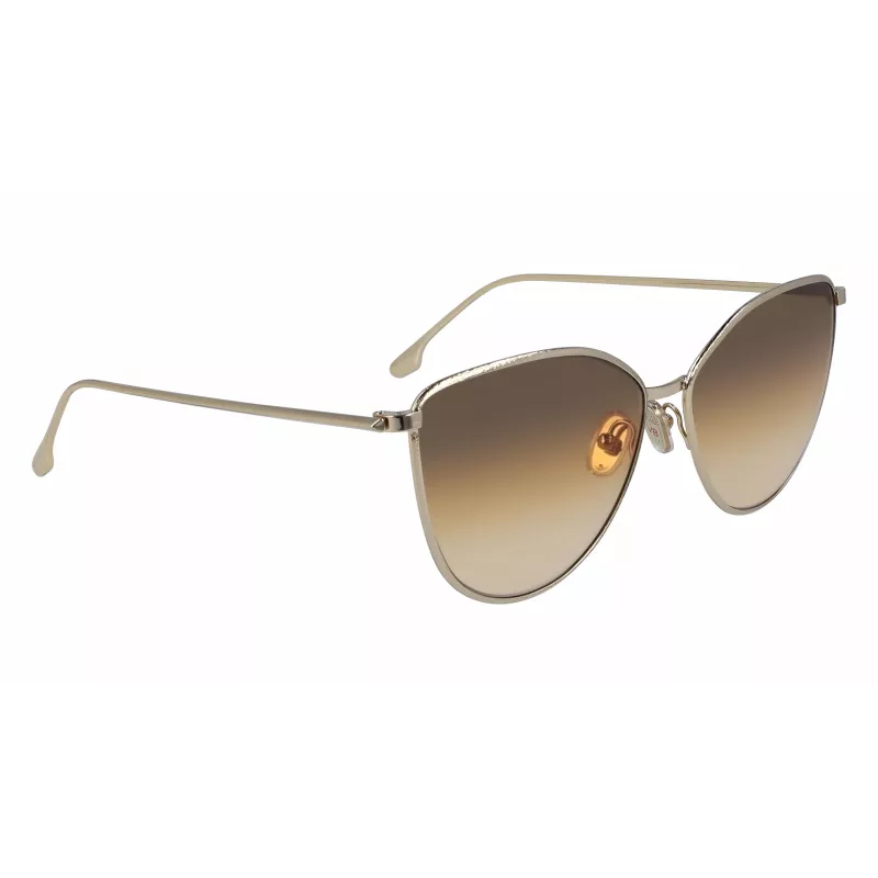 Victoria Beckham VB209S-708 Damen Cat-Eye-Sonnenbrille Havana/Gold 59mm