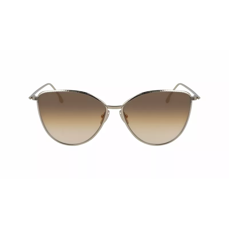 Victoria Beckham VB209S-708 Damen Cat-Eye-Sonnenbrille Havana/Gold 59mm