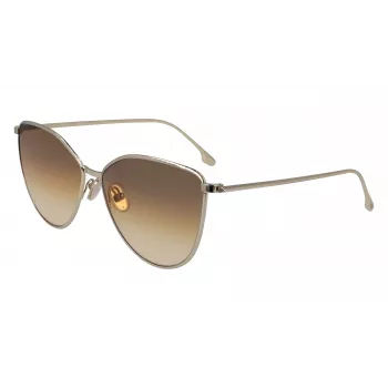 Victoria Beckham VB209S-708 Damen Cat-Eye-Sonnenbrille Havana/Gold 59mm