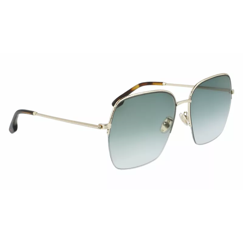 Victoria Beckham VB214SA-700 Damen-Sonnenbrille - Havanna-Acetatrahmen, braune Verlaufsgläser, 61 mm
