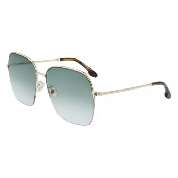 Victoria Beckham VB214SA-700 Damen-Sonnenbrille - Havanna-Acetatrahmen, braune Verlaufsgläser, 61 mm
