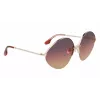 Victoria Beckham VB220S-732 Damen-Sonnenbrille Goldener Rahmen Braune Verlaufsgläser 64 mm