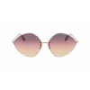 Victoria Beckham VB220S-732 Damen-Sonnenbrille Goldener Rahmen Braune Verlaufsgläser 64 mm