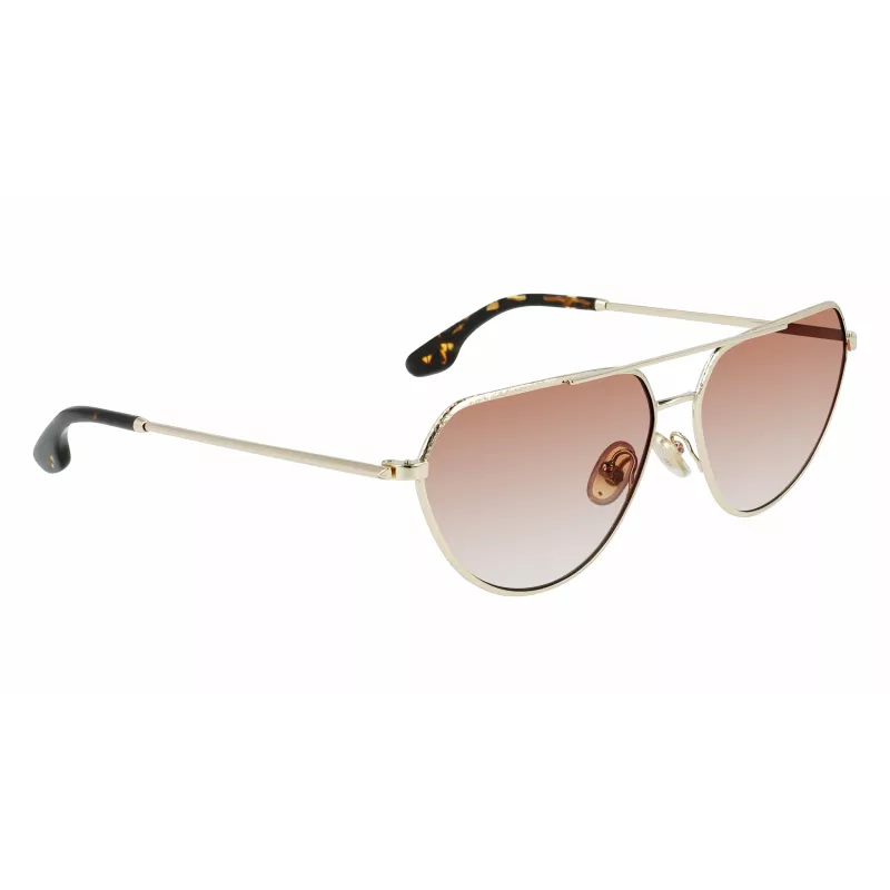 Victoria Beckham VB221S-725 Damen-Sonnenbrille Havana Acetat Braun Verlauf 60mm