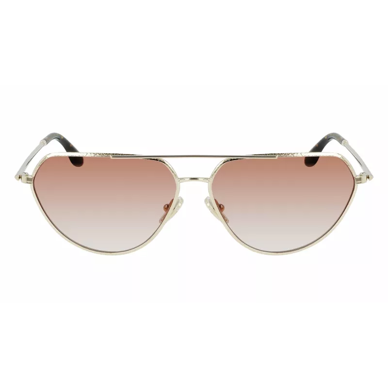 Victoria Beckham VB221S-725 Damen-Sonnenbrille Havana Acetat Braun Verlauf 60mm