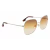 Victoria Beckham VB223S-708 Damen-Sonnenbrille - Havanna-Acetatrahmen, braune Polycarbonatgläser, 56 mm