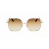 Victoria Beckham VB223S-708 Damen-Sonnenbrille - Havanna-Acetatrahmen, braune Polycarbonatgläser, 56 mm
