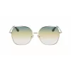 Victoria Beckham VB223S-727 Damen-Sonnenbrille Havanna Acetat eckiger Rahmen braun verlaufende Gläser 56mm