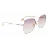 Victoria Beckham VB223S-728 Damen-Sonnenbrille Metall Gold Braun Verlauf 56mm