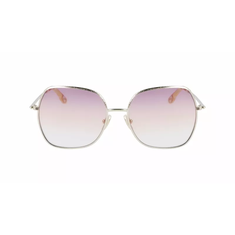 Victoria Beckham VB223S-728 Damen-Sonnenbrille Metall Gold Braun Verlauf 56mm