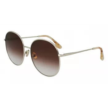 Victoria Beckham VB224S-702 Damen-Sonnenbrille Gold/Havana Brown Gradient 59mm