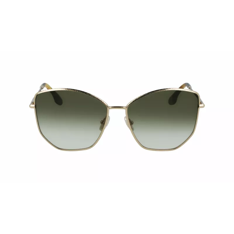 Victoria Beckham VB225S-700 Damen-Sonnenbrille Gold Metall Braun Verlauf Pilot